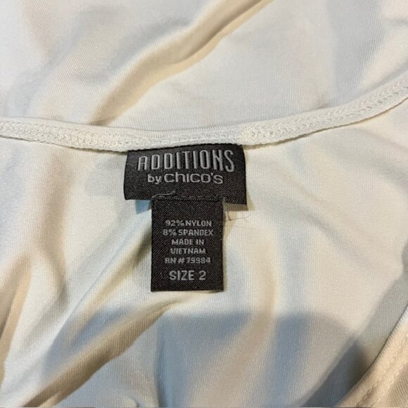 Chico's Additions Ivory Sleeveless Tank Size L - Picture 9 of 9